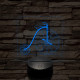 Velociped 7 színű 3D led lámpa