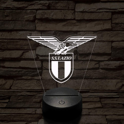 S.S.LAZIO 7 színű 3D led lámpa