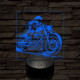 Chopper lazán 7 színű valósághű 3D led lámpa