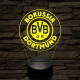 Borussia Dortmund logo 3D led lámpa