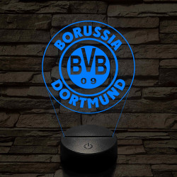 Borussia Dortmund logo 3D led lámpa