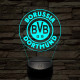 Borussia Dortmund logo 3D led lámpa