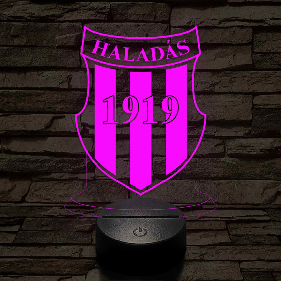 Haladás 7 színű 3D led lámpa