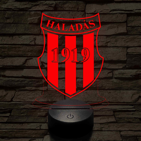 Haladás 7 színű 3D led lámpa