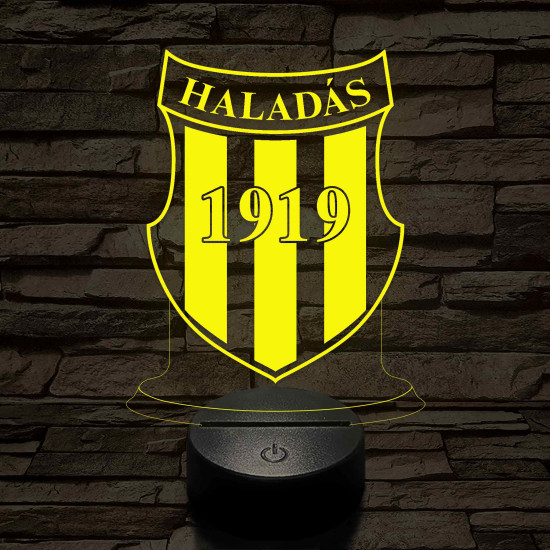 Haladás 7 színű 3D led lámpa