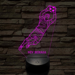 Focista fiú kapus akcióban – 7 színű színváltós 3D LED lámpa