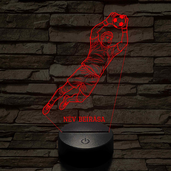 Focista fiú kapus akcióban – 7 színű színváltós 3D LED lámpa