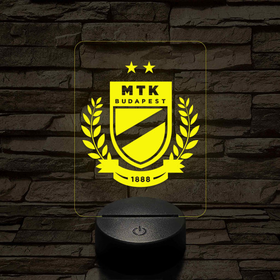 MTK Budapest címer – 7 színű, színváltós 3D LED lámpa