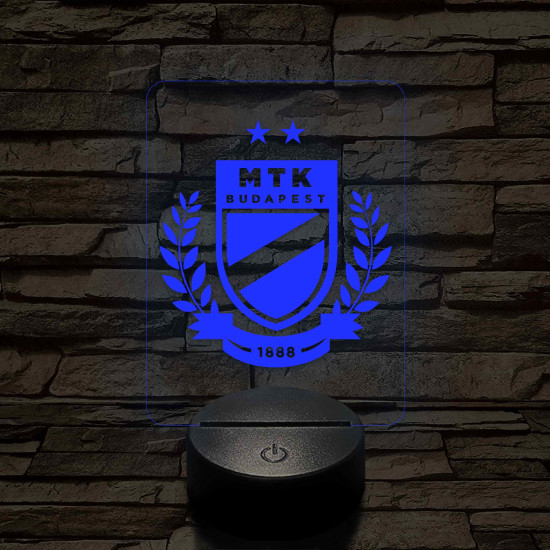 MTK Budapest címer – 7 színű, színváltós 3D LED lámpa