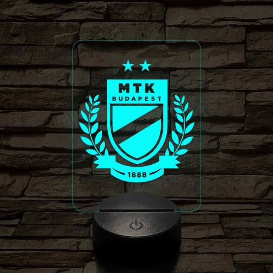 MTK Budapest címer – 7 színű, színváltós 3D LED lámpa