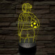 Focista lány – Névvel és Számmal kérhető 7 színű, színváltós 3D led lámpa