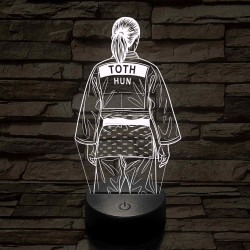 Judós lány – 7 színű, színváltós 3D LED lámpa
