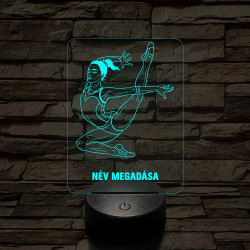 Elegáns Talajtornász – 7 színű, színváltós 3D LED lámpa
