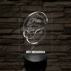 Bajnok Talajtornász – 7 színű, színváltós 3D LED lámpa