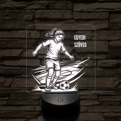 Focista Kislány – 7 színű, színváltós 3D LED lámpa