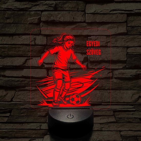 Focista Kislány – 7 színű, színváltós 3D LED lámpa