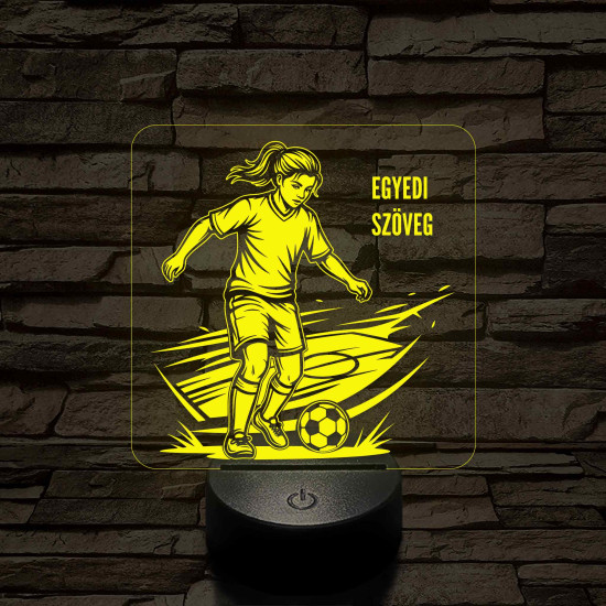 Focista Kislány – 7 színű, színváltós 3D LED lámpa