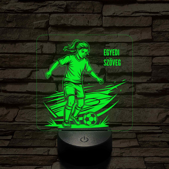 Focista Kislány – 7 színű, színváltós 3D LED lámpa