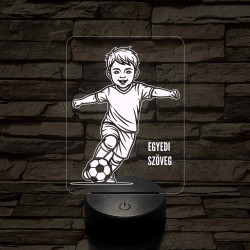 Focista Kisfiú – 7 színű, színváltós 3D LED lámpa