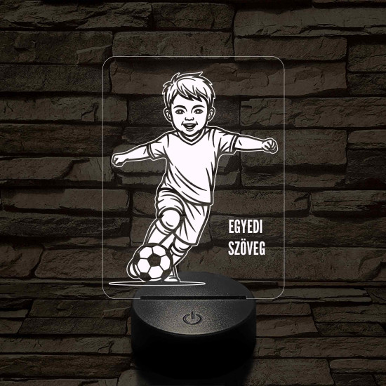 Focista Kisfiú – 7 színű, színváltós 3D LED lámpa