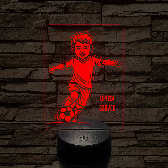 Focista Kisfiú – 7 színű, színváltós 3D LED lámpa