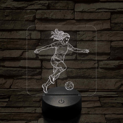 Focista nő – 7 színű, színváltós 3D LED lámpa