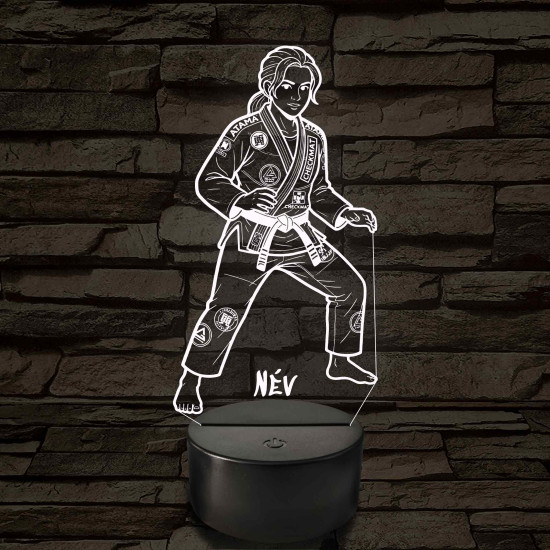 BJJ lány – 7 színű, színváltós LED lámpa