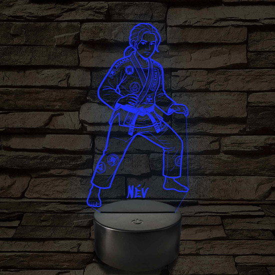 BJJ lány – 7 színű, színváltós LED lámpa