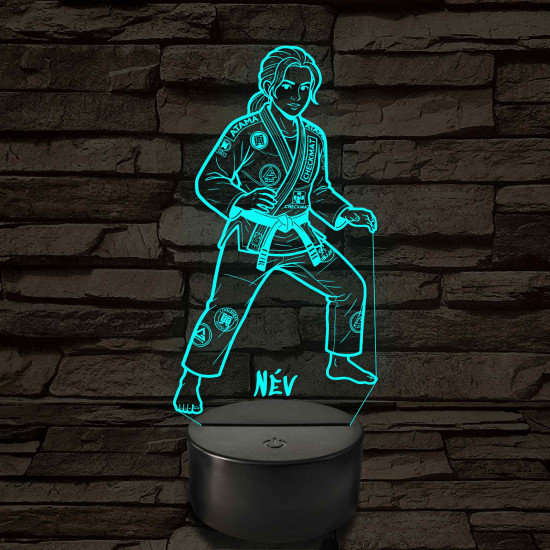 BJJ lány – 7 színű, színváltós LED lámpa