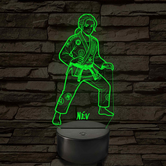 BJJ lány – 7 színű, színváltós LED lámpa