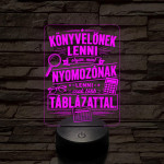 Könyvelő szakma lámpa – 7 színű, színváltós 3D LED lámpa