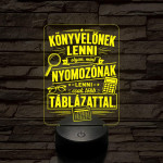 Könyvelő szakma lámpa – 7 színű, színváltós 3D LED lámpa