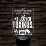 Kozmetikus szakma lámpa – 7 színű, színváltós 3D LED lámpa