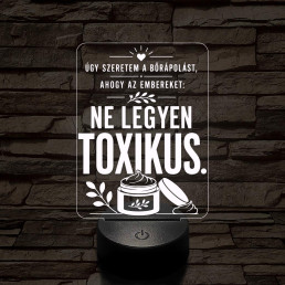 Kozmetikus szakma lámpa – 7 színű, színváltós 3D LED lámpa