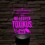 Kozmetikus szakma lámpa – 7 színű, színváltós 3D LED lámpa