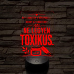 Kozmetikus szakma lámpa – 7 színű, színváltós 3D LED lámpa