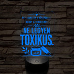 Kozmetikus szakma lámpa – 7 színű, színváltós 3D LED lámpa