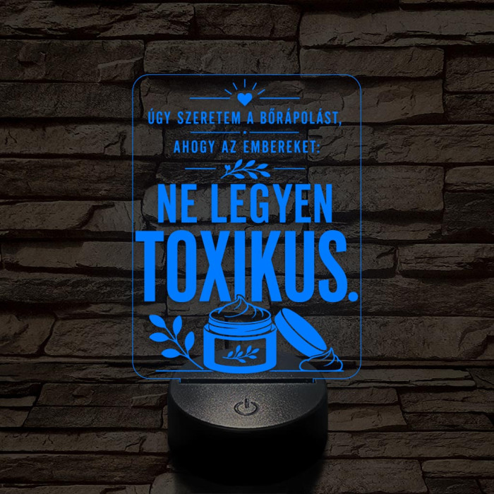 Kozmetikus szakma lámpa – 7 színű, színváltós 3D LED lámpa