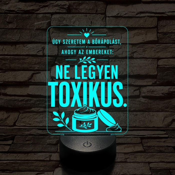 Kozmetikus szakma lámpa – 7 színű, színváltós 3D LED lámpa