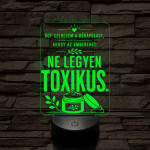 Kozmetikus szakma lámpa – 7 színű, színváltós 3D LED lámpa