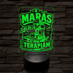 Marós szakma lámpa – 7 színű, színváltós 3D LED lámpa