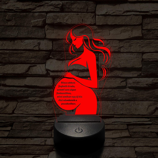 Anyai Fény 7 színű 3D led lámpa