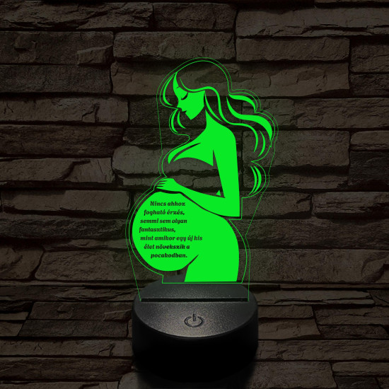 Anyai Fény 7 színű 3D led lámpa