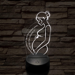 Kismama Csodája 7 színű 3D led lámpa