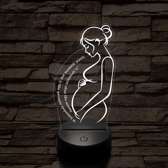 Kismama Csodája 7 színű 3D led lámpa