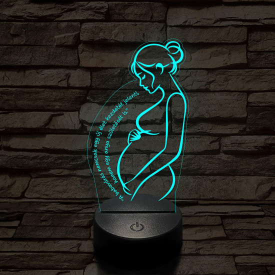 Kismama Csodája 7 színű 3D led lámpa