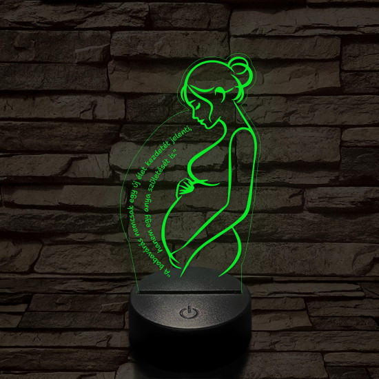 Kismama Csodája 7 színű 3D led lámpa