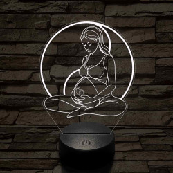 Kismama egyensúly 7 színű 3D led lámpa