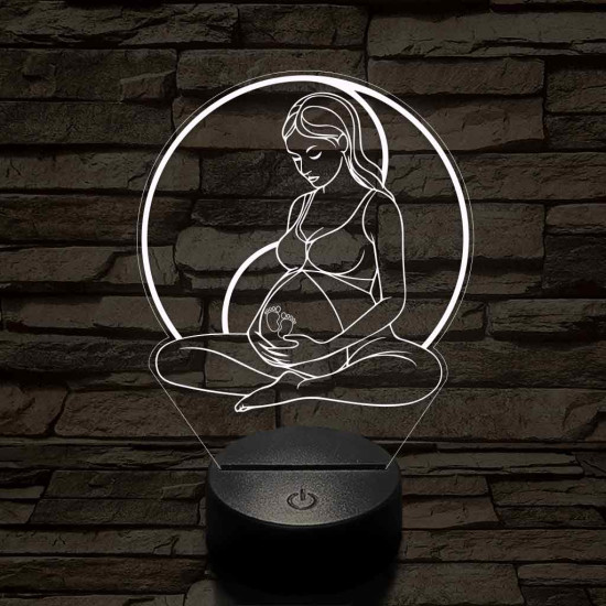 Kismama egyensúly 7 színű 3D led lámpa