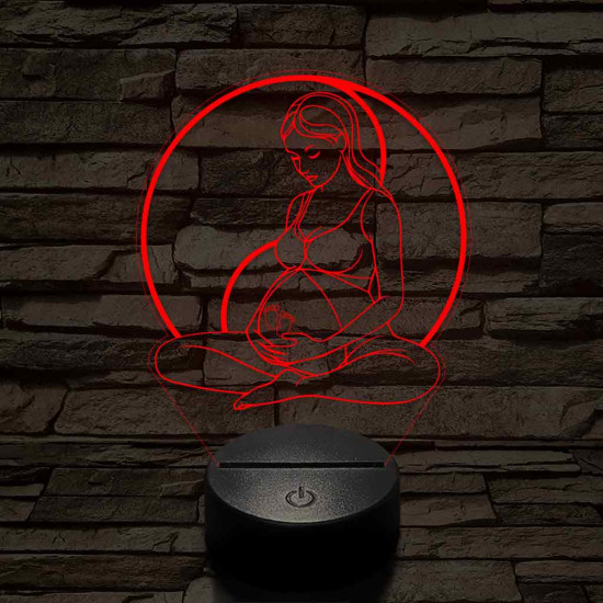 Kismama egyensúly 7 színű 3D led lámpa